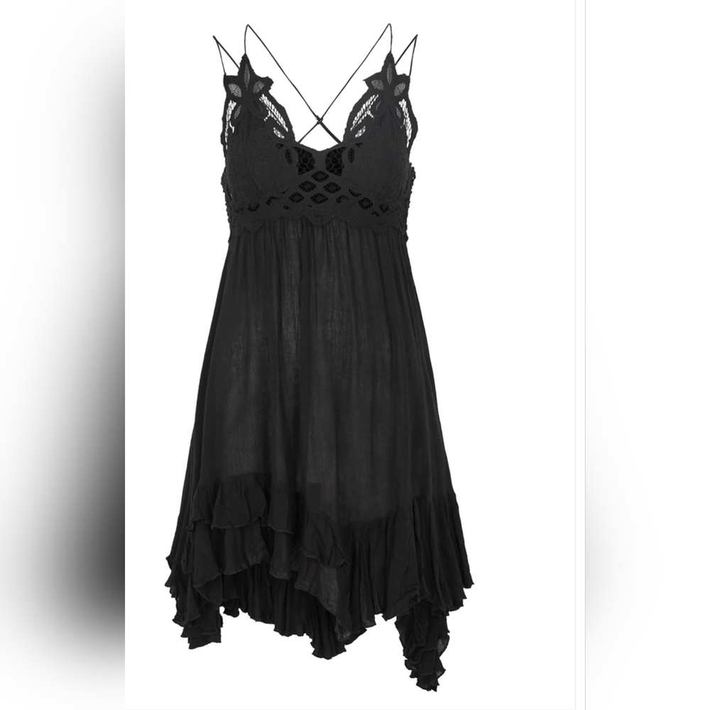 FREE PEOPLE: ADELLA LACE SLIP DRESS NWT